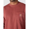 image:imageCarhartt Mens Durham Garment Dyed Crewneck SweatshirtDark Spice Red