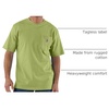 image:imageCarhartt Mens Iconic K87 Pocket TShirt CloseoutAlgae Green