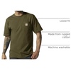 image:imageCarhartt Mens Iconic K87 Pocket TShirt CloseoutDark Bronzed Green Heather