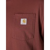 image:imageCarhartt Mens Iconic K87 Pocket TShirt CloseoutDark Spice Red