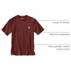 image:imageCarhartt Mens Iconic K87 Pocket TShirt CloseoutDark Spice Red