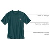 image:imageCarhartt Mens Iconic K87 Pocket TShirt CloseoutGreenstone Heather