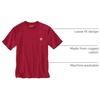 image:imageCarhartt Mens Iconic K87 Pocket TShirt CloseoutIndustry Red