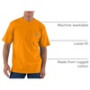 image:imageCarhartt Mens Iconic K87 Pocket TShirt CloseoutRust Heather