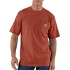 image:imageCarhartt Mens Iconic K87 Pocket TShirt CloseoutSaddle Red Heather