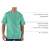 image:imageCarhartt Mens Iconic K87 Pocket TShirt CloseoutSea Green Heather