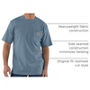 image:imageCarhartt Mens Iconic K87 Pocket TShirt CloseoutThundercloud Heather