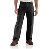 image:imageCarhartt Mens Loose Straight Washed Duck Lined DungareeBlack
