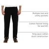 image:imageCarhartt Mens Loose Straight Washed Duck Lined DungareeBlack