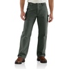 image:imageCarhartt Mens Loose Straight Washed Duck Lined DungareeMoss