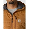 image:imageCarhartt Mens Rain Defender Relaxed Fit Lightweight Insulated Hooded JacketCarhartt Brown