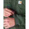 image:imageCarhartt Mens Rain Defender Relaxed Fit Lightweight Insulated Hooded JacketForestry Green