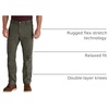 image:imageCarhartt Mens Relaxed Straight Rigby Doublefront DungareeMoss