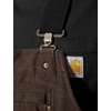 image:imageCarhartt Mens Washed Duck Insulated Bib OverallDark Brown