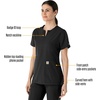 image:imageCarhartt Scrubs C12213 Womens Force Modern Fit Notch Neck Tunic TopBlack