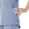 image:imageCarhartt Scrubs C12213 Womens Force Modern Fit Notch Neck Tunic TopCeil Blue