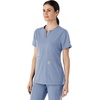 image:imageCarhartt Scrubs C12213 Womens Force Modern Fit Notch Neck Tunic TopCeil Blue