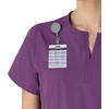 image:imageCarhartt Scrubs C12213 Womens Force Modern Fit Notch Neck Tunic TopEggplant