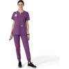 image:imageCarhartt Scrubs C12213 Womens Force Modern Fit Notch Neck Tunic TopEggplant
