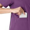 image:imageCarhartt Scrubs C12213 Womens Force Modern Fit Notch Neck Tunic TopEggplant