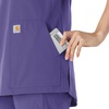 image:imageCarhartt Scrubs C12213 Womens Force Modern Fit Notch Neck Tunic TopGrape