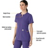image:imageCarhartt Scrubs C12213 Womens Force Modern Fit Notch Neck Tunic TopGrape