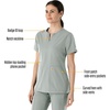 image:imageCarhartt Scrubs C12213 Womens Force Modern Fit Notch Neck Tunic TopGrey