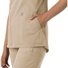 image:imageCarhartt Scrubs C12213 Womens Force Modern Fit Notch Neck Tunic TopKhaki