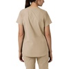 image:imageCarhartt Scrubs C12213 Womens Force Modern Fit Notch Neck Tunic TopKhaki