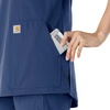 image:imageCarhartt Scrubs C12213 Womens Force Modern Fit Notch Neck Tunic TopNavy