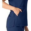 image:imageCarhartt Scrubs C12213 Womens Force Modern Fit Notch Neck Tunic TopNavy