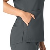 image:imageCarhartt Scrubs C12213 Womens Force Modern Fit Notch Neck Tunic TopPewter