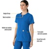 image:imageCarhartt Scrubs C12213 Womens Force Modern Fit Notch Neck Tunic TopRoyal