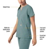 image:imageCarhartt Scrubs C12213 Womens Force Modern Fit Notch Neck Tunic TopSummer Blue