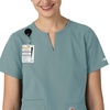image:imageCarhartt Scrubs C12213 Womens Force Modern Fit Notch Neck Tunic TopSummer Blue
