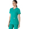 image:imageCarhartt Scrubs C12213 Womens Force Modern Fit Notch Neck Tunic TopTeal Blue
