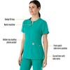 image:imageCarhartt Scrubs C12213 Womens Force Modern Fit Notch Neck Tunic TopTeal Blue