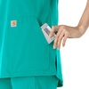 image:imageCarhartt Scrubs C12213 Womens Force Modern Fit Notch Neck Tunic TopTeal Blue