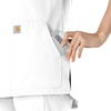 image:imageCarhartt Scrubs C12213 Womens Force Modern Fit Notch Neck Tunic TopWhite