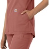 image:imageCarhartt Scrubs C12213 Womens Force Modern Fit Notch Neck Tunic TopWildrose