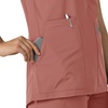 image:imageCarhartt Scrubs C12213 Womens Force Modern Fit Notch Neck Tunic TopWildrose