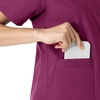 image:imageCarhartt Scrubs C12213 Womens Force Modern Fit Notch Neck Tunic TopWine