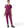 image:imageCarhartt Scrubs C12213 Womens Force Modern Fit Notch Neck Tunic TopWine