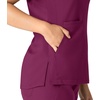 image:imageCarhartt Scrubs C12213 Womens Force Modern Fit Notch Neck Tunic TopWine