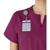 image:imageCarhartt Scrubs C12213 Womens Force Modern Fit Notch Neck Tunic TopWine