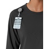 image:imageCarhartt Scrubs C13610 Womens Crewneck LongSleeve Scrub TopBlack