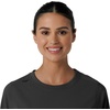 image:imageCarhartt Scrubs C13610 Womens Crewneck LongSleeve Scrub TopBlack