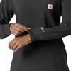 image:imageCarhartt Scrubs C13610 Womens Crewneck LongSleeve Scrub TopBlack