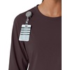 image:imageCarhartt Scrubs C13610 Womens Crewneck LongSleeve Scrub TopDark Sepia