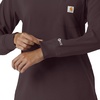 image:imageCarhartt Scrubs C13610 Womens Crewneck LongSleeve Scrub TopDark Sepia
